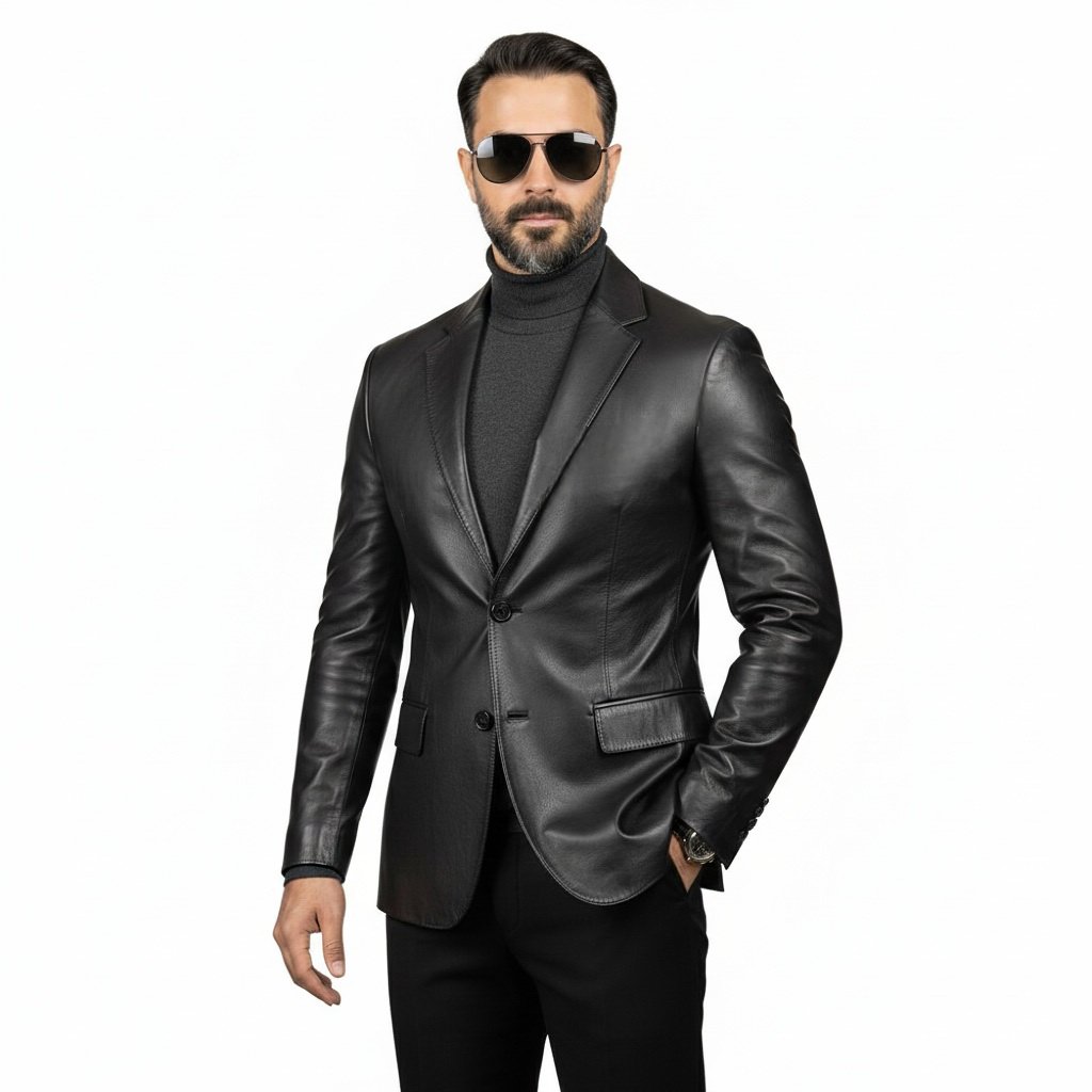 کت چرم مردانه اکسفورد 