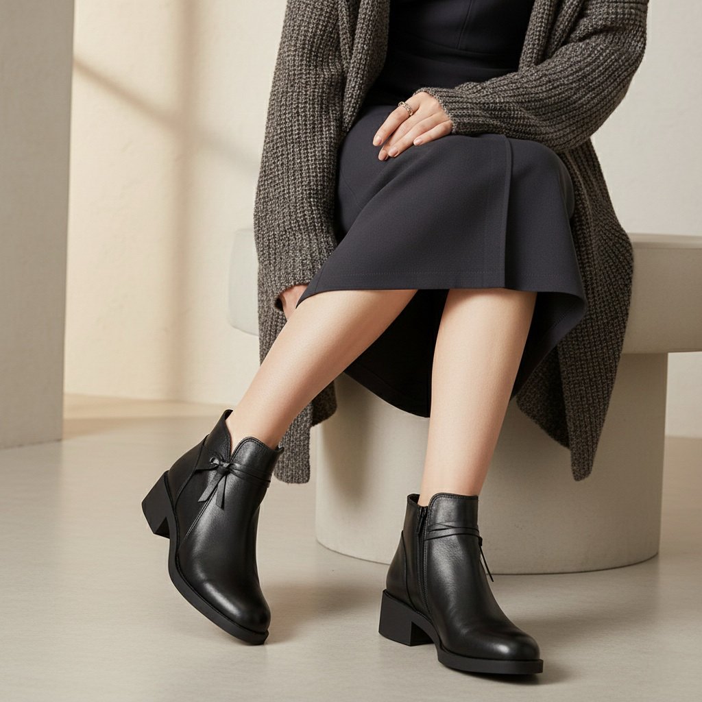 بوت چرم زنانه AZ 2105