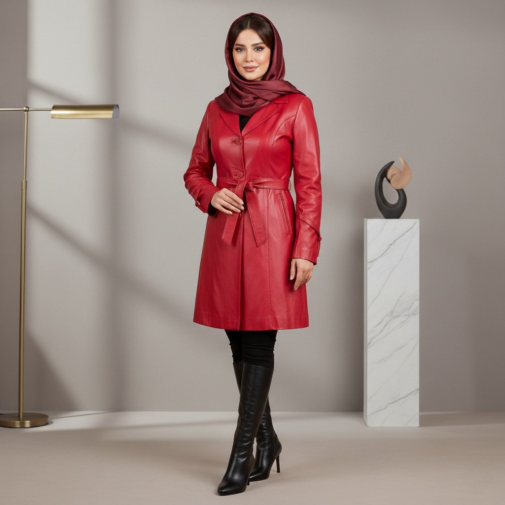 پالتو چرم زنانه آنیس 