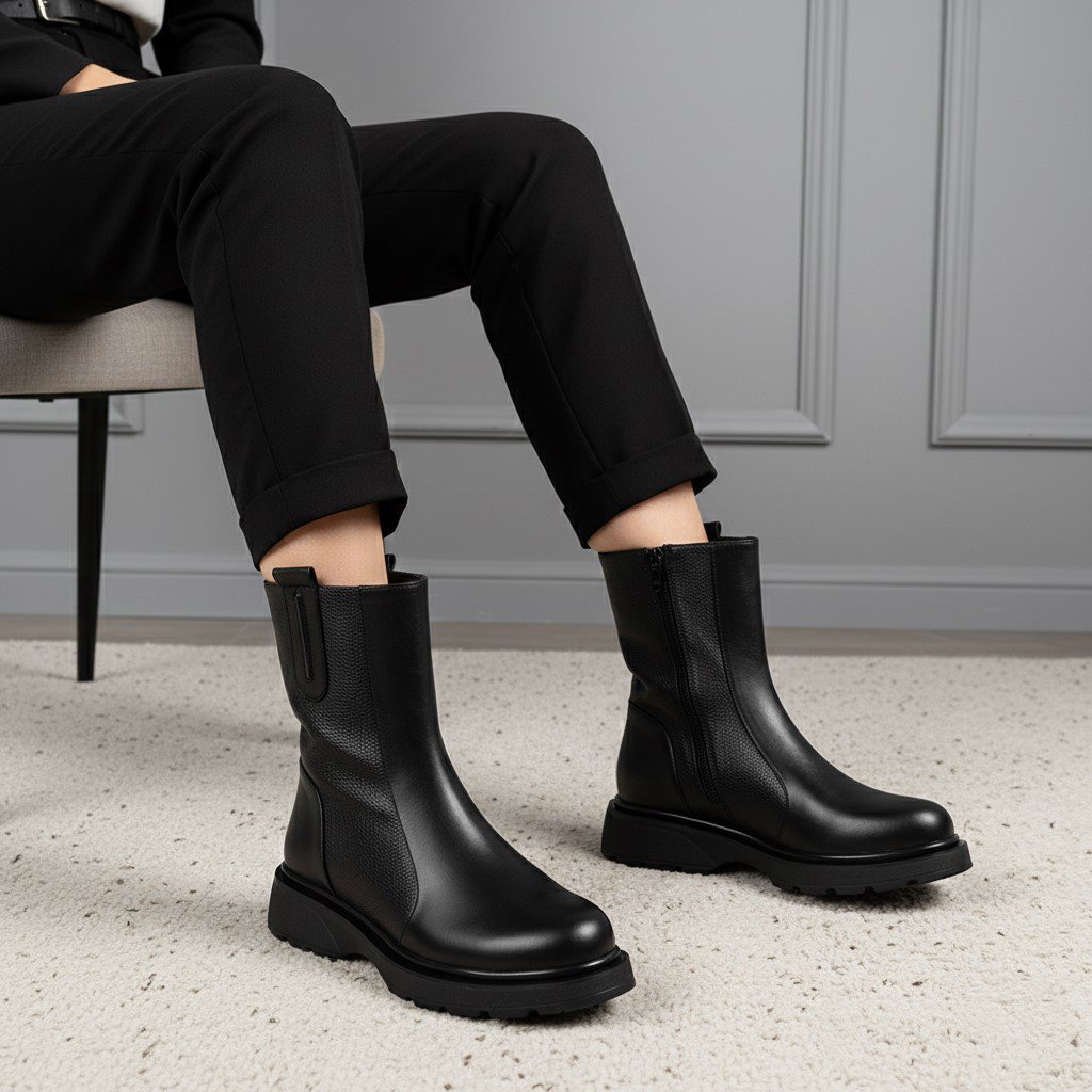 بوت چرم زنانه B&H 368