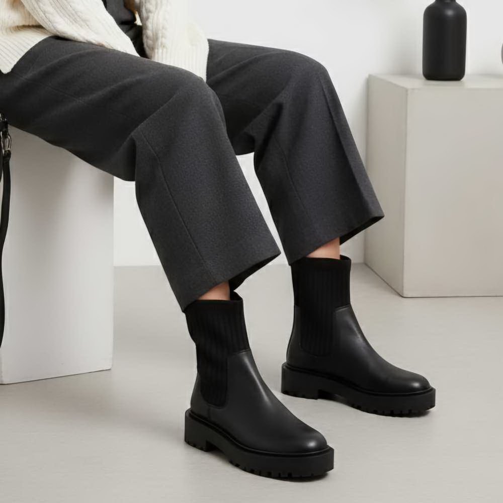 بوت چرم زنانه  B&H-47