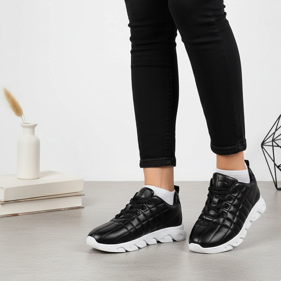 کتانی چرم زنانه YO 590