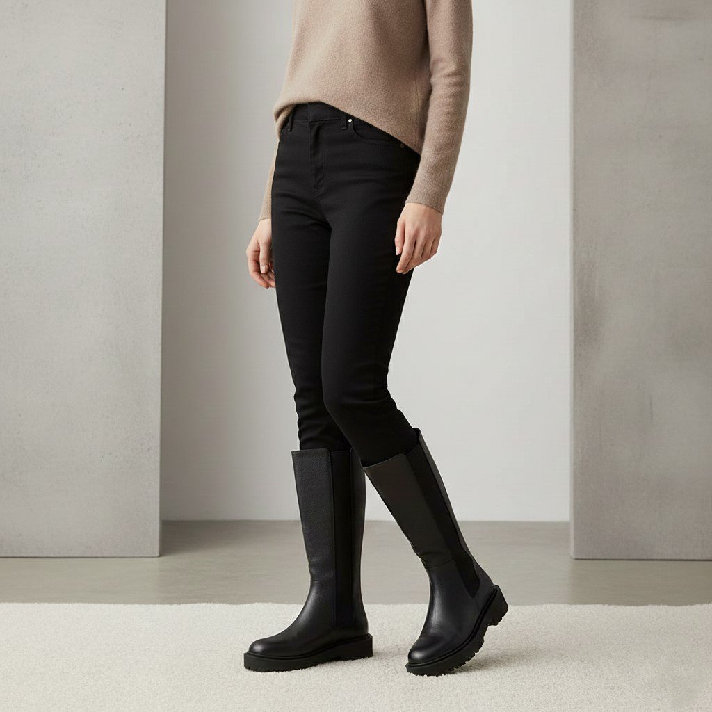 بوت چرم زنانه B&H 359