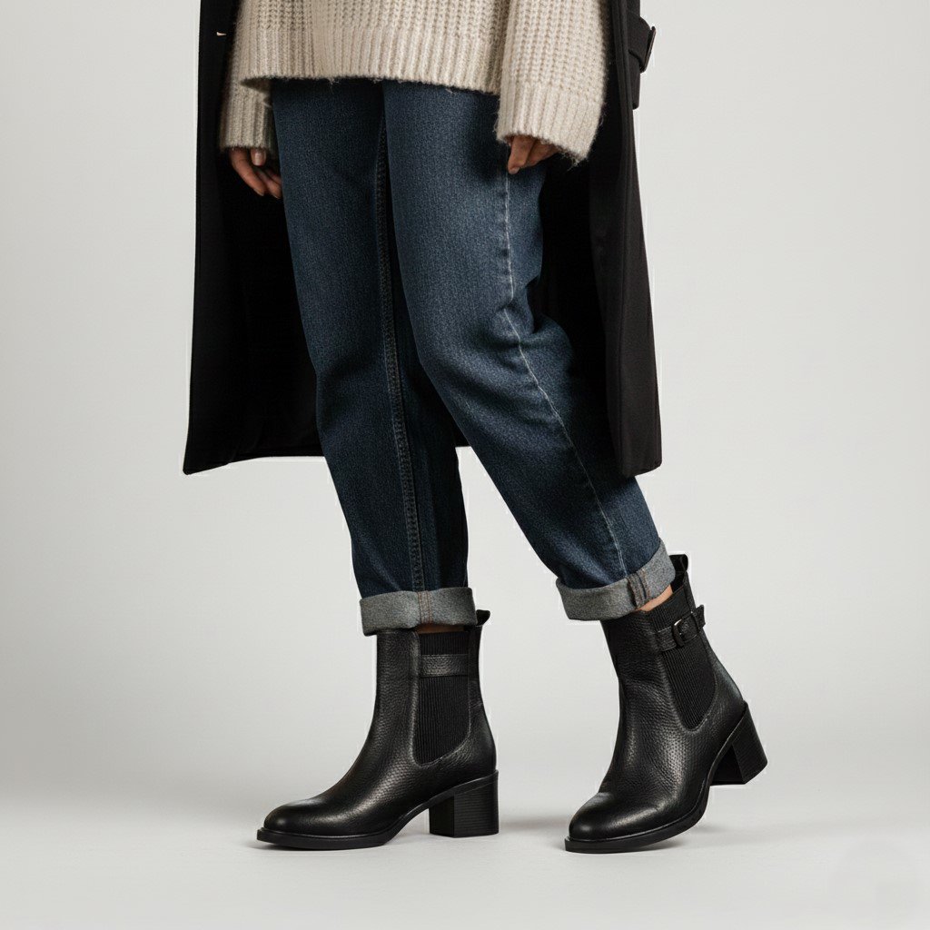 بوت چرم زنانه kh 909