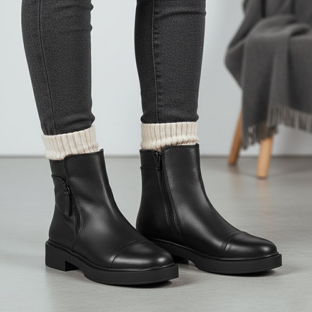 بوت چرم زنانه AZ 6006