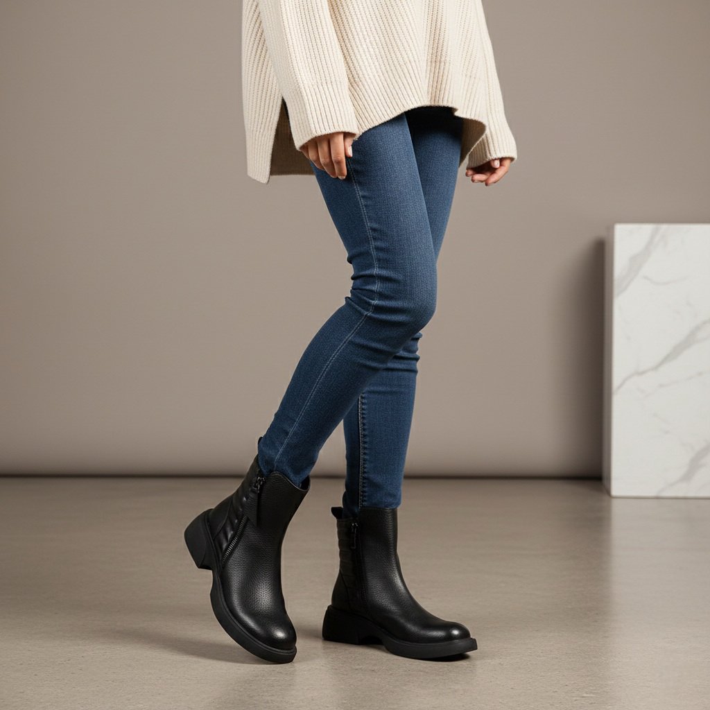 بوت چرم زنانه BR 3149