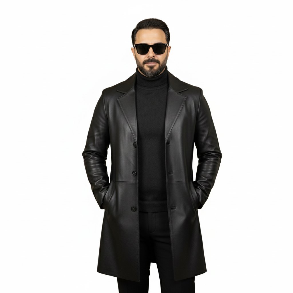 پالتو چرم مردانه مارسل 